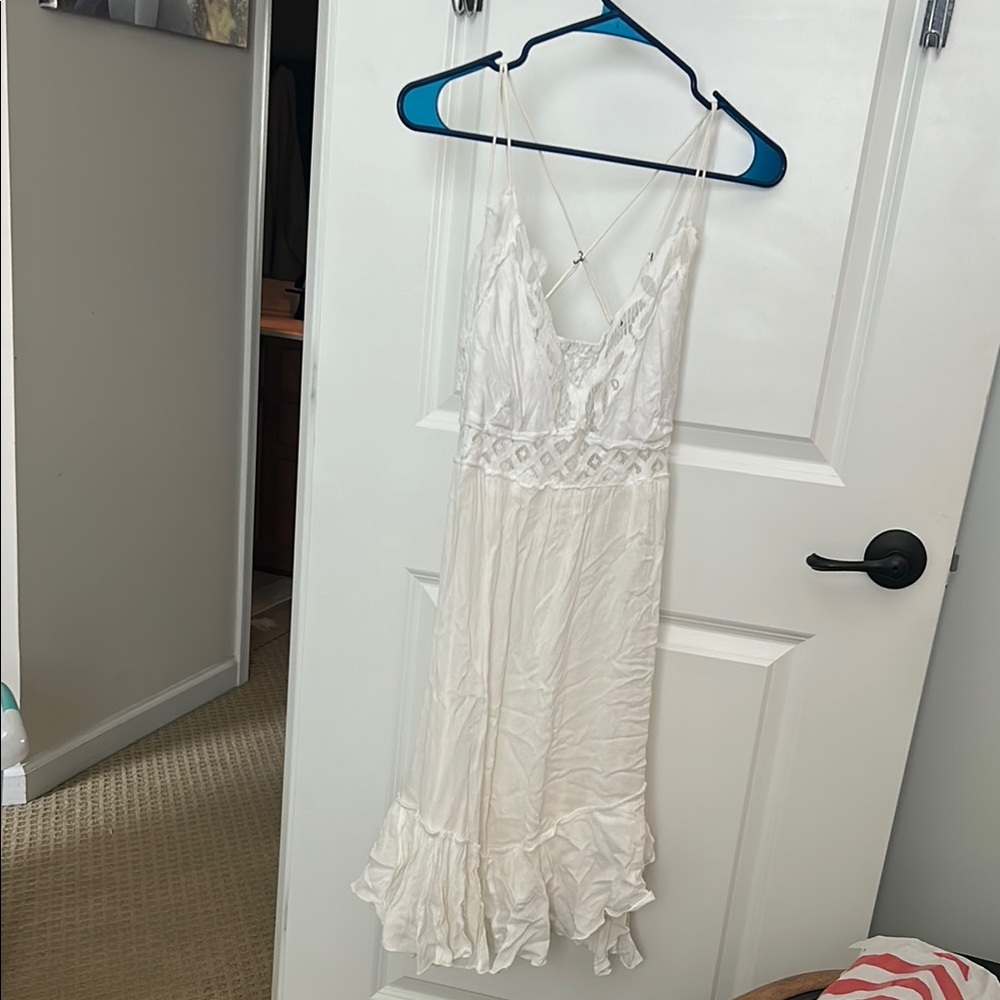 Free People White Mini Dress